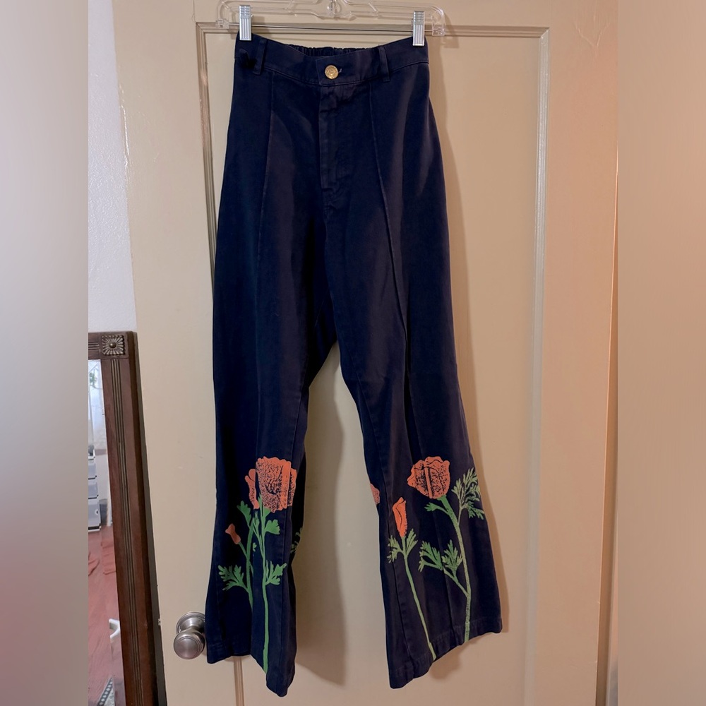 Big Bud Press California poppy western pants